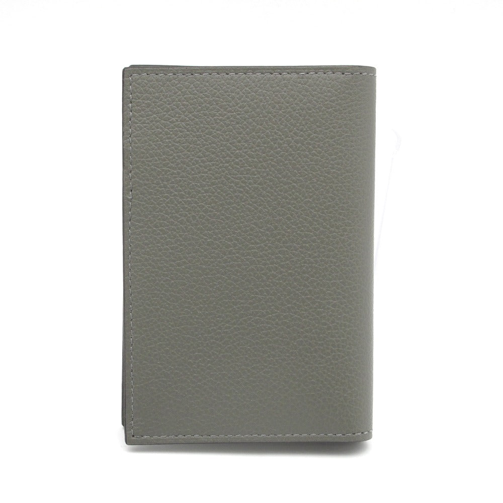 HERMES エルメス MC2 ユークリッド 二つ折りカードケース 名刺入れ B刻印 2023年製 レザー グレー 箱付き 新品同様品