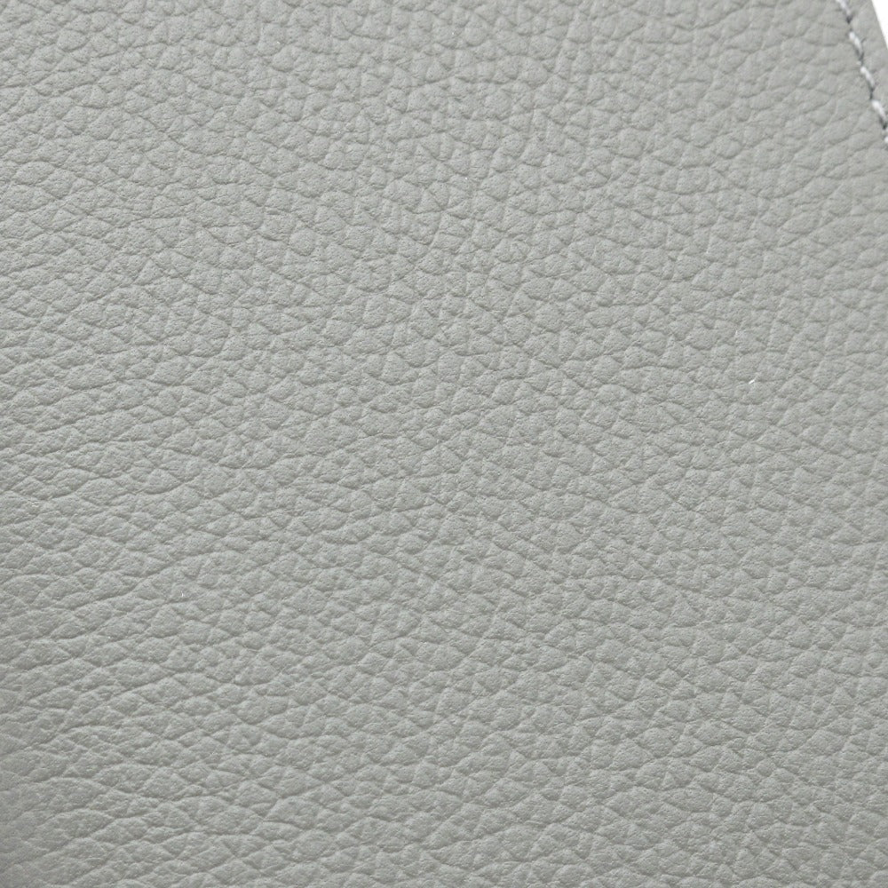 HERMES エルメス MC2 ユークリッド 二つ折りカードケース 名刺入れ B刻印 2023年製 レザー グレー 箱付き 新品同様品