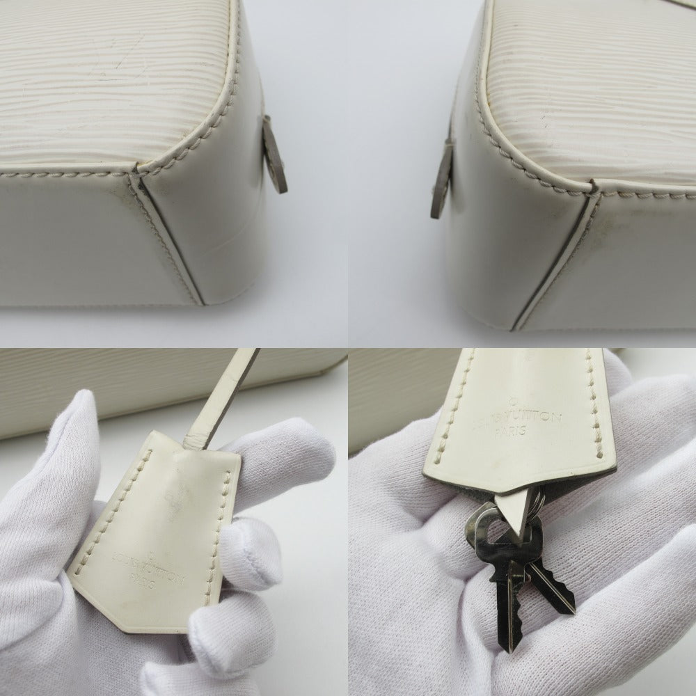 LOUIS VUITTON ルイ・ヴィトン ジャスミン エピ イヴォワール M5285J ハンドバッグ カデナ・鍵付き ホワイト シルバー金具 レザー レディース