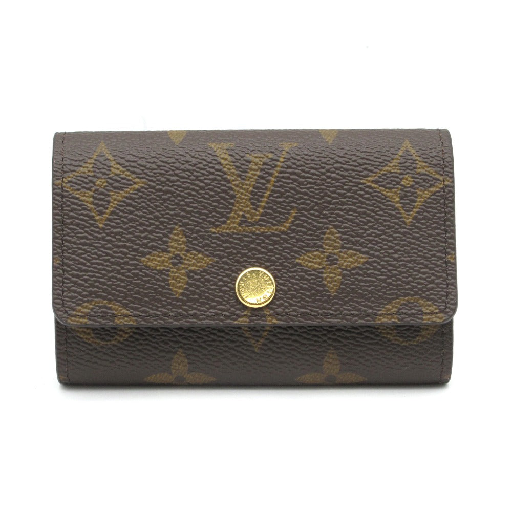 LOUIS VUITTON ルイ・ヴィトン ミュルティクレ6 モノグラム M62630 6連キーケース 鍵入れ PVC レザー ブラウン 未使用品
