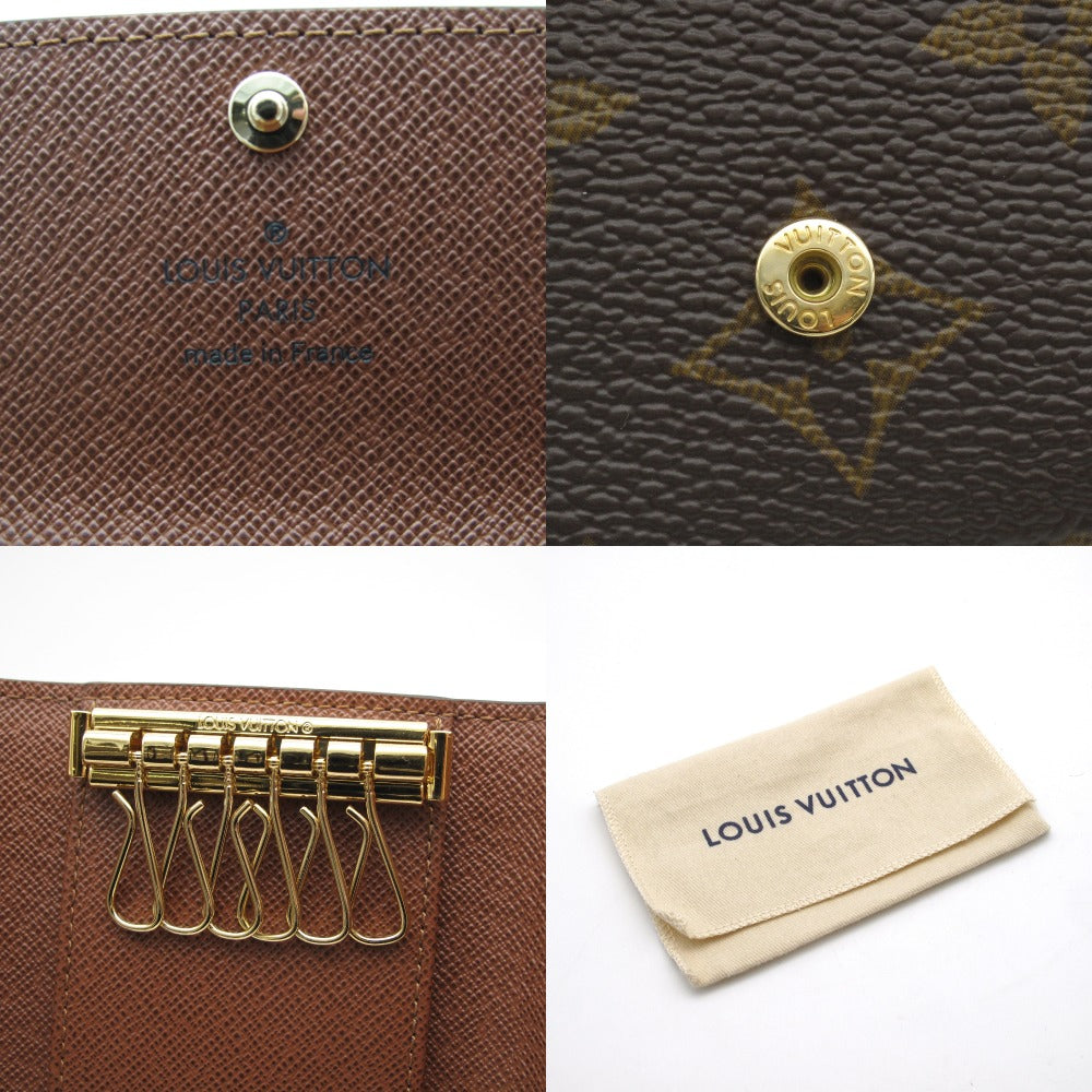 LOUIS VUITTON ルイ・ヴィトン ミュルティクレ6 モノグラム M62630 6連キーケース 鍵入れ PVC レザー ブラウン 未使用品