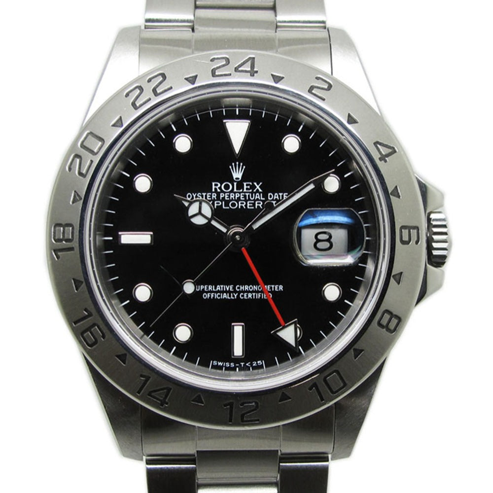 ROLEX ロレックス 腕時計 エクスプローラー2 Ref.16570 S番 黒文字盤 自動巻き EXPLORER