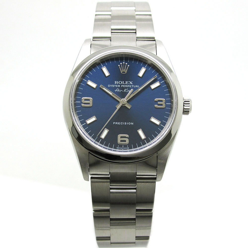 ROLEX ロレックス 腕時計 エアキング Ref.14000 U番 ブルーダイヤル 自動巻き AIR KING