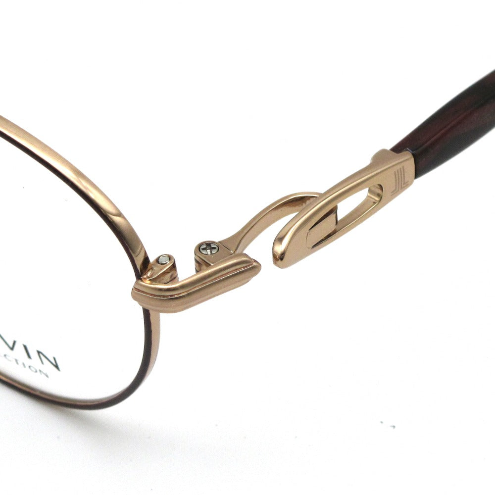 LANVIN ランバン メガネフレーム VLC555J-0H22 ダークレッド チタン プラスチック 48 20 140 日本製 クロス・ケース付き 眼鏡 サングラス アイウェア 未使用品