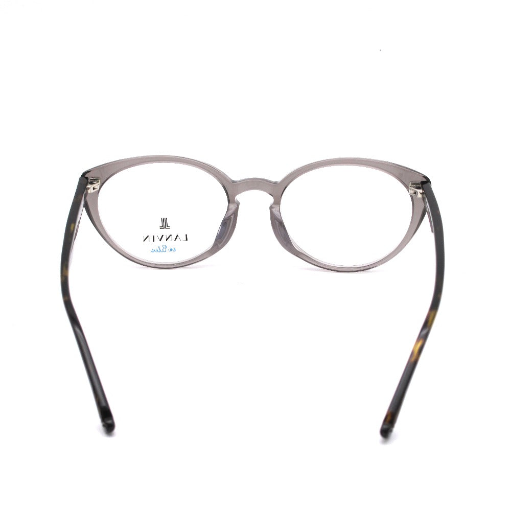 LANVIN en Bleu ランバンオンブルー メガネフレーム VLB002J-098Z シャイニークリアチャコールグレー シャイニーハバナ 51 19 140 プラスチック キャットアイ 眼鏡 サングラス アイウェア 未使用品
