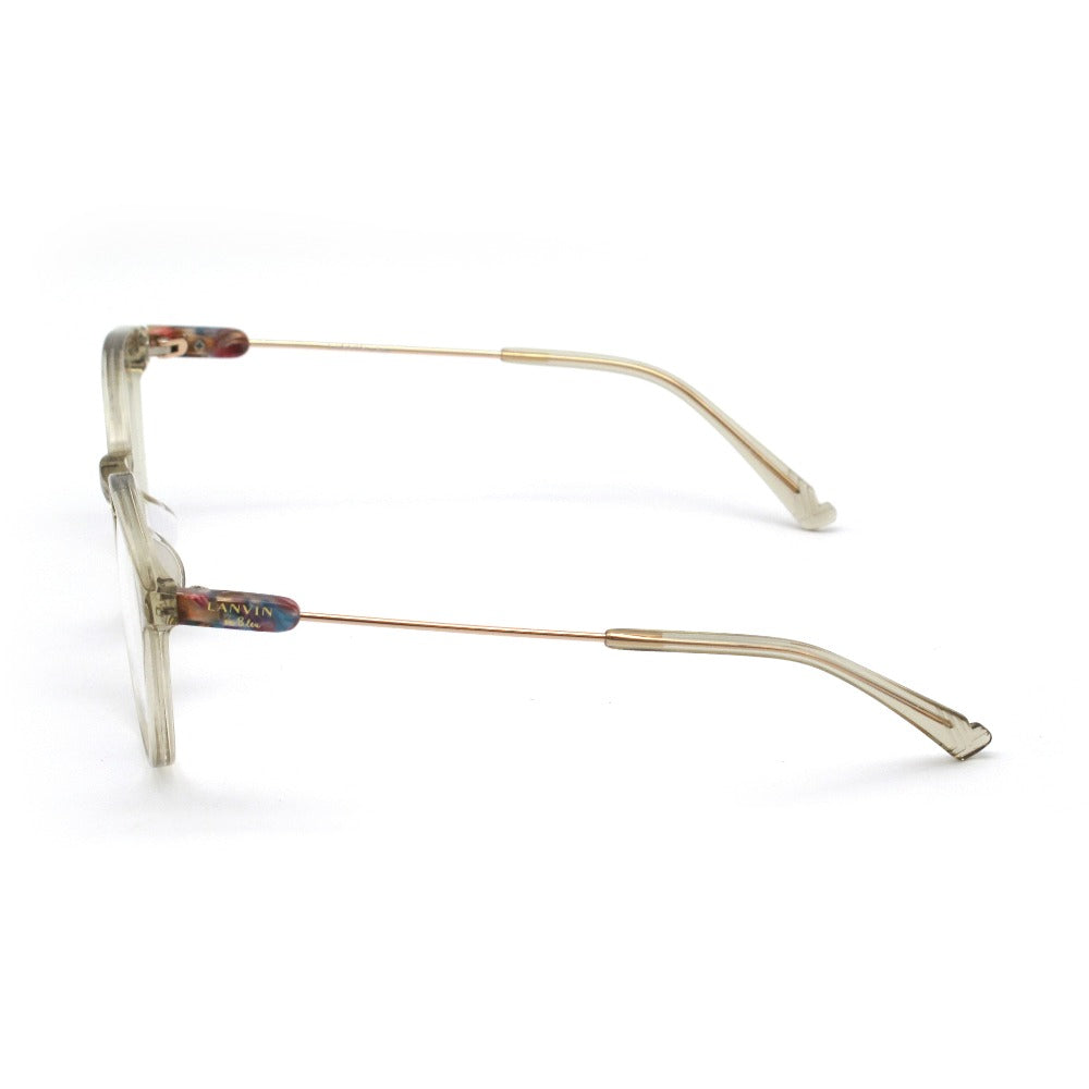 LANVIN en Bleu ランバンオンブルー メガネフレーム VLB003J-07AY シャイニークリアベージュ ローズゴールド 51 20 140 プラスチック メタル ボストン 眼鏡 サングラス アイウェア 未使用品