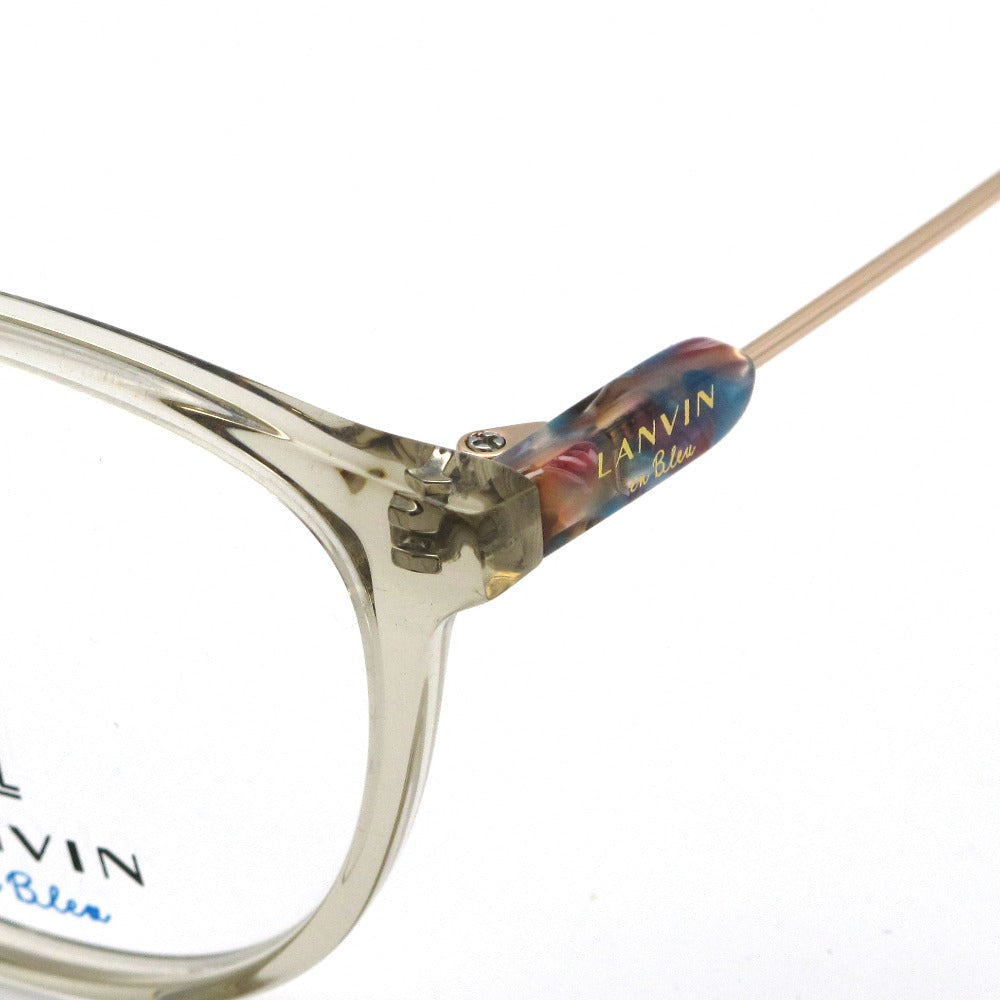 LANVIN en Bleu ランバンオンブルー メガネフレーム VLB003J-07AY シャイニークリアベージュ ローズゴールド 51 20 140 プラスチック メタル ボストン 眼鏡 サングラス アイウェア 未使用品