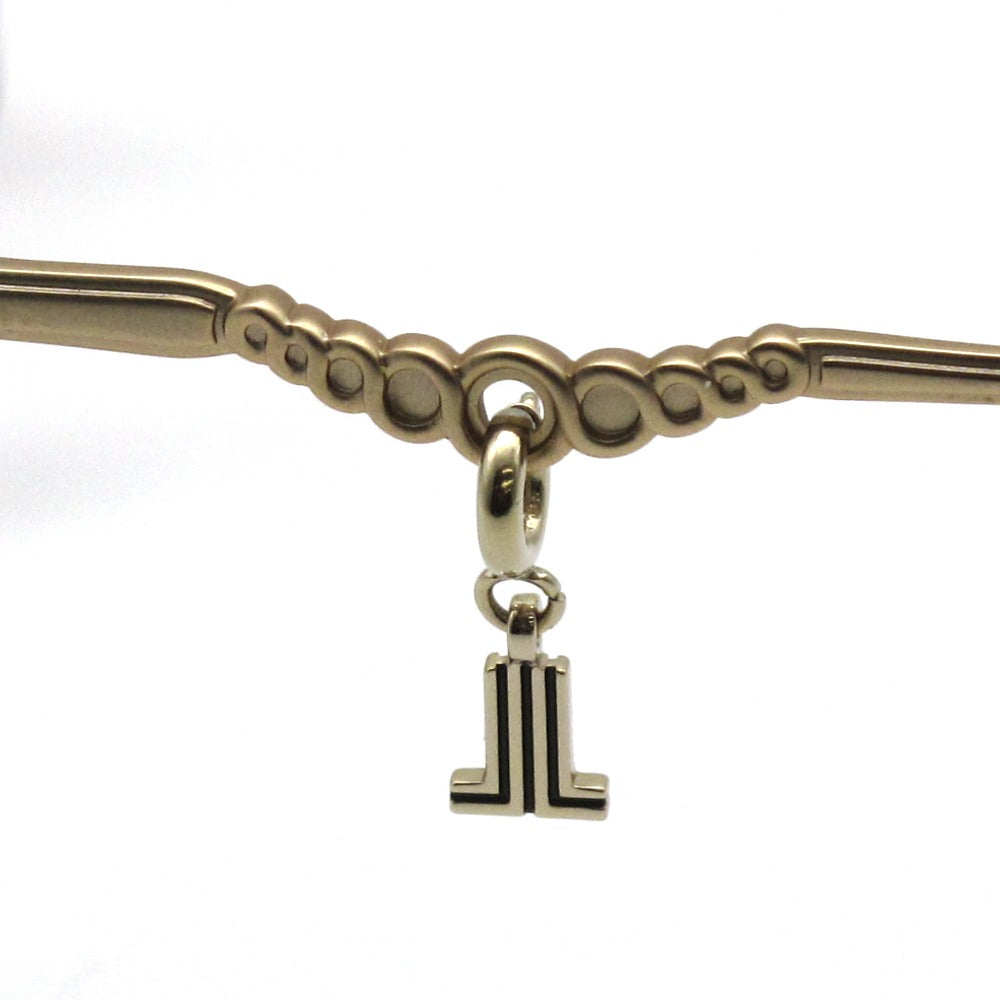 LANVIN en Bleu ランバンオンブルー メガネフレーム VLB005J-0702 シャイニーライトホワイトパターン 51 19 145 ロゴチャーム プラスチック メタル ボストン 眼鏡 サングラス アイウェア 未使用品