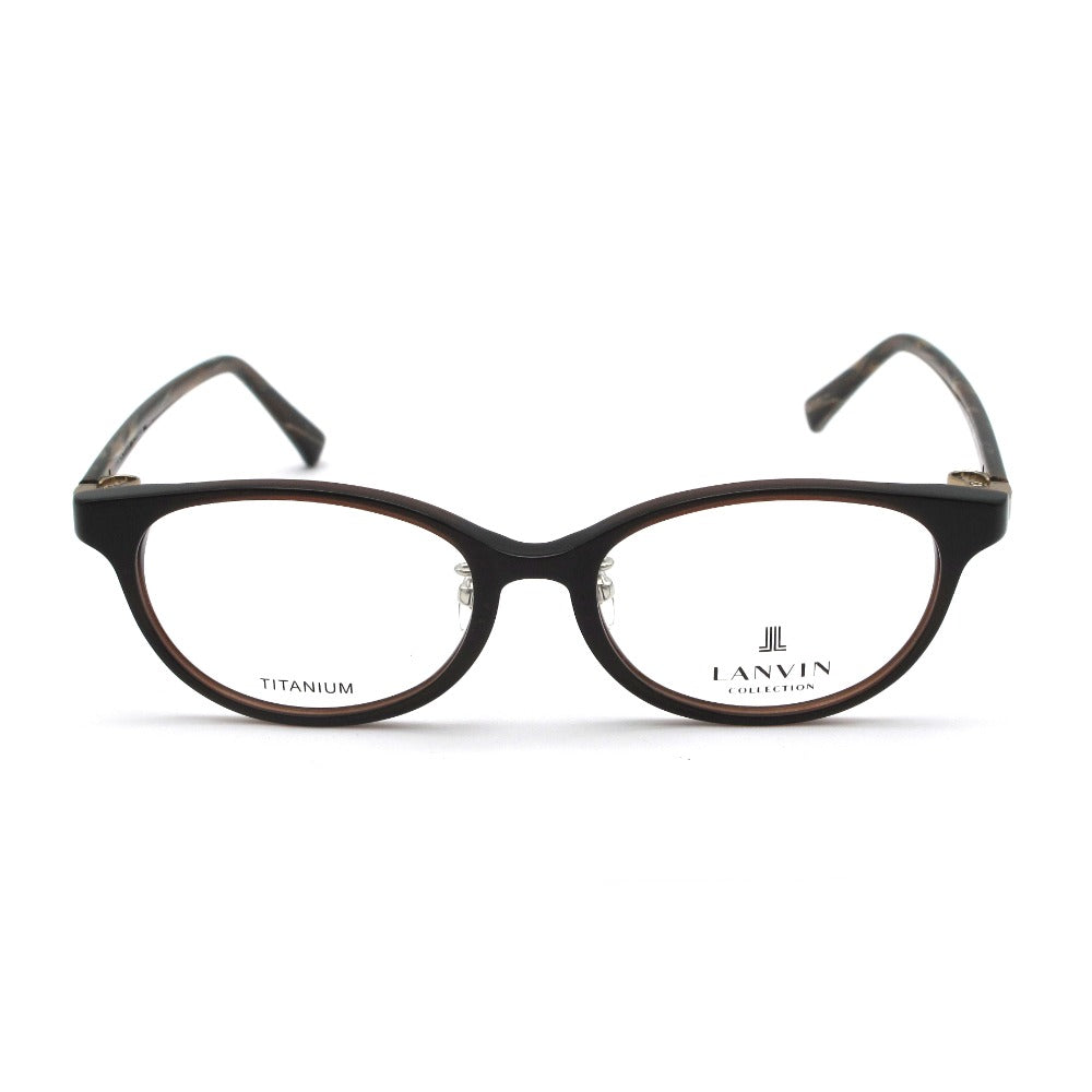 LANVIN ランバン メガネフレーム VLC552J-0958 ブラウン 51 17 138 プラスチック チタン 日本製 クロス・ケース付き 眼鏡 サングラス アイウェア 未使用品