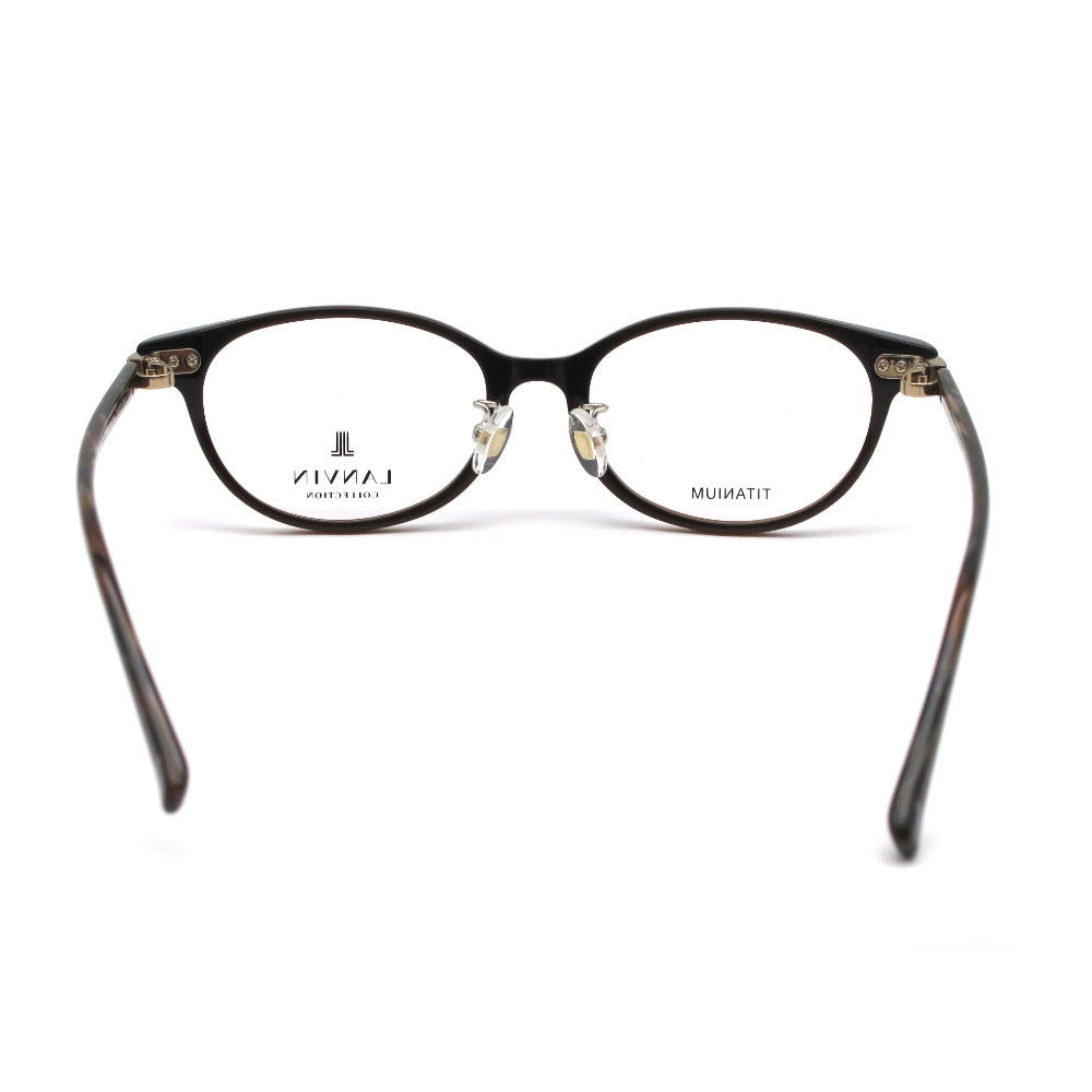LANVIN ランバン メガネフレーム VLC552J-0958 ブラウン 51 17 138 プラスチック チタン 日本製 クロス・ケース付き 眼鏡 サングラス アイウェア 未使用品