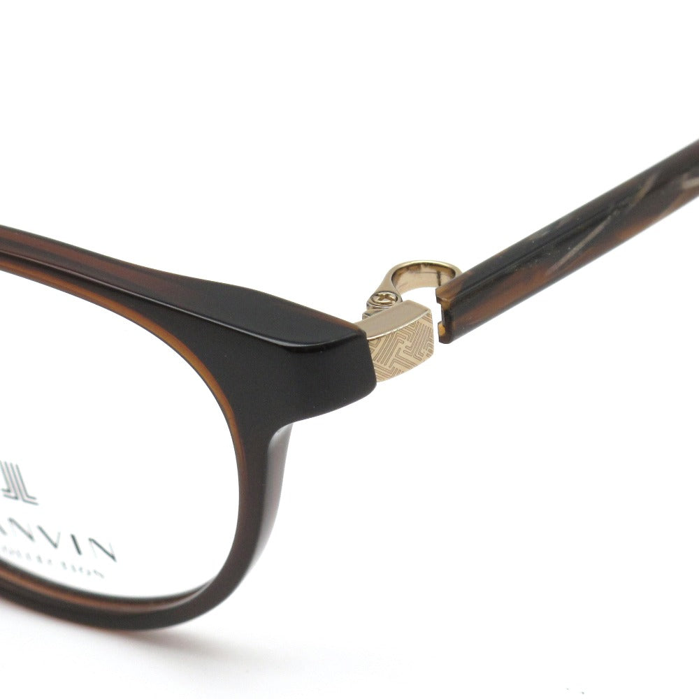 LANVIN ランバン メガネフレーム VLC552J-0958 ブラウン 51 17 138 プラスチック チタン 日本製 クロス・ケース付き 眼鏡 サングラス アイウェア 未使用品