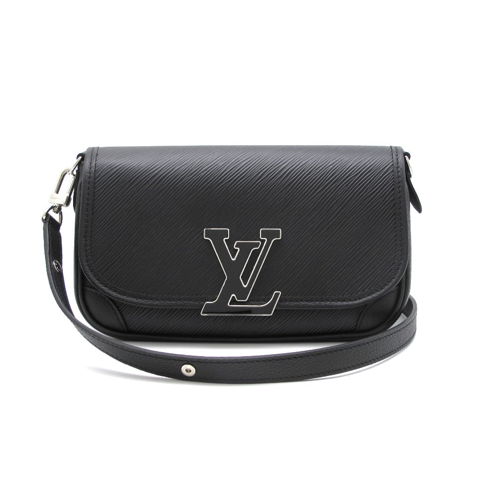 LOUIS VUITTON ルイ・ヴィトン ビュシNM エピ ノワール M59386 ショルダーバッグ LVイニシャル レザー ブラック レディース 箱付き 美品