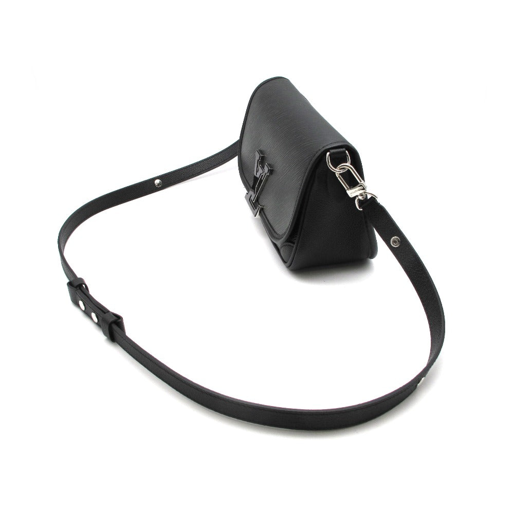 LOUIS VUITTON ルイ・ヴィトン ビュシNM エピ ノワール M59386 ショルダーバッグ LVイニシャル レザー ブラック レディース 箱付き 美品