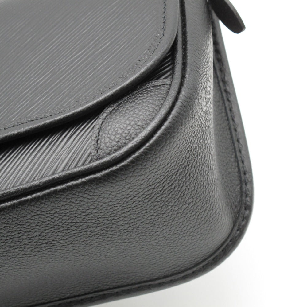 LOUIS VUITTON ルイ・ヴィトン ビュシNM エピ ノワール M59386 ショルダーバッグ LVイニシャル レザー ブラック レディース 箱付き 美品