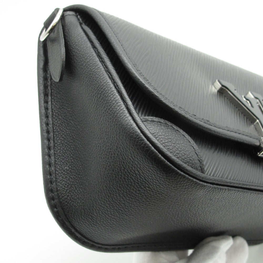 LOUIS VUITTON ルイ・ヴィトン ビュシNM エピ ノワール M59386 ショルダーバッグ LVイニシャル レザー ブラック レディース 箱付き 美品