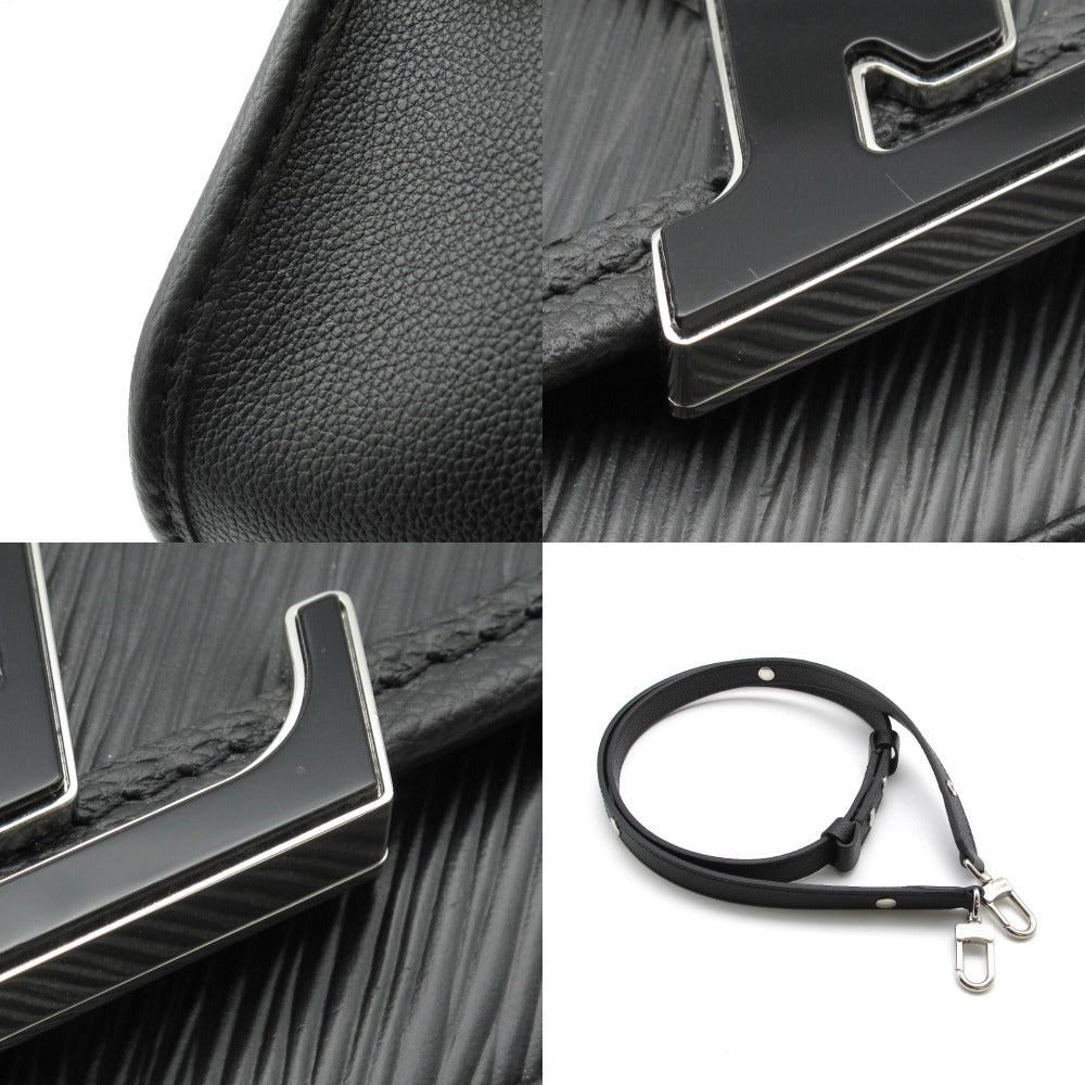 LOUIS VUITTON ルイ・ヴィトン ビュシNM エピ ノワール M59386 ショルダーバッグ LVイニシャル レザー ブラック レディース 箱付き 美品