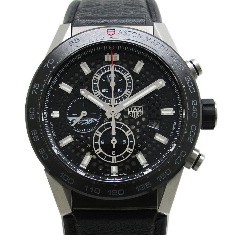 TAG HEUER タグホイヤー 腕時計 カレラ キャリバーホイヤー01 アストンマーティン CAR2A1AB.FT6163 自動巻き CARRERA