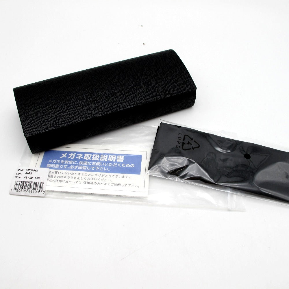 Furla フルラ サングラス メガネフレーム アセテート メタル ウェリントン 04GA クリアパープル 49 20 138 ケース付き アイウェア レディース VFU659J