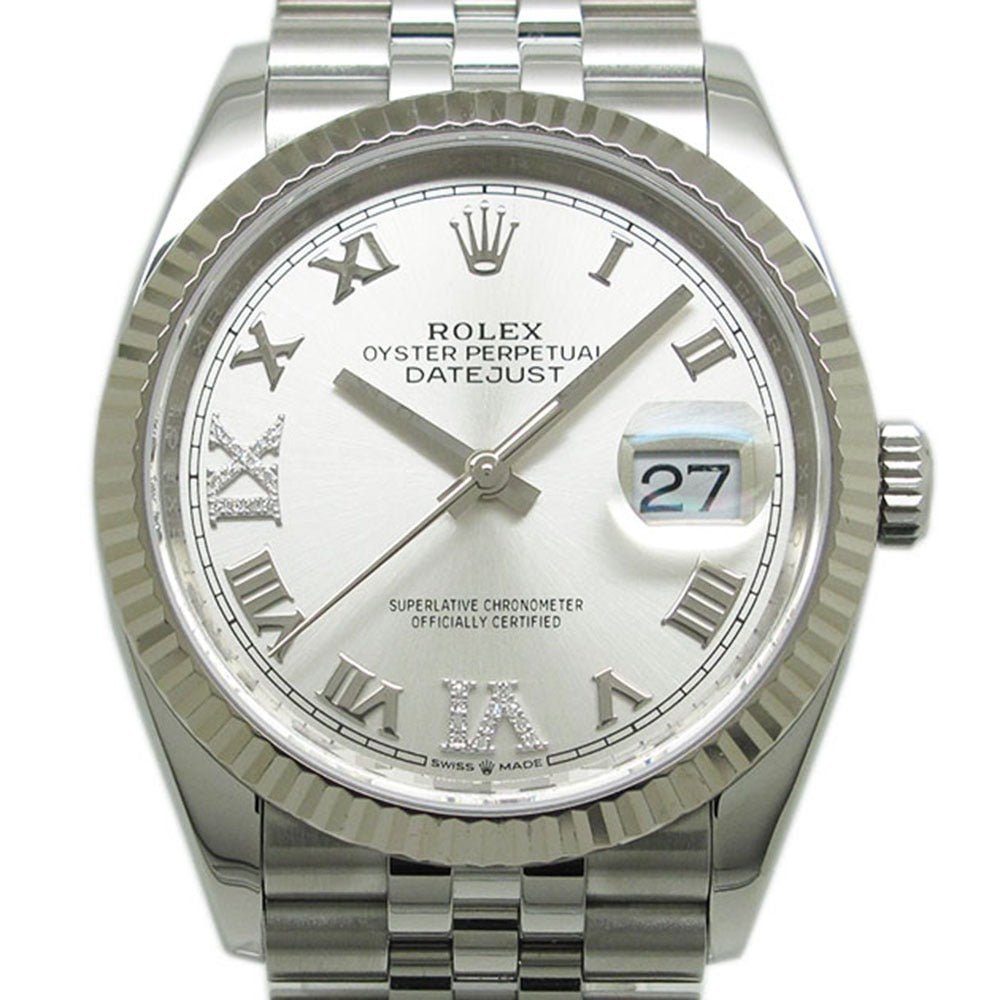 ROLEX ロレックス 腕時計 デイトジャスト 36 Ref.126234 シルバーローマン ⅥⅨダイヤ 自動巻き DATEJUST