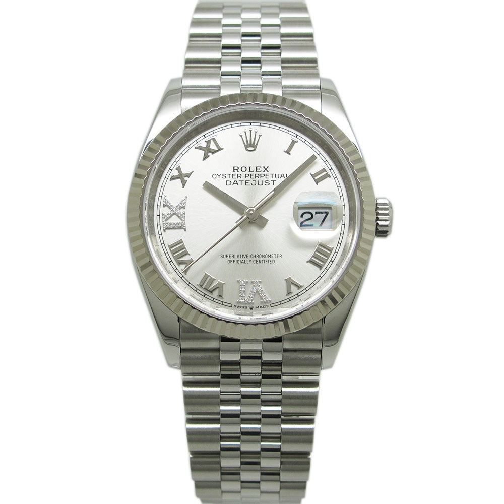 ROLEX ロレックス 腕時計 デイトジャスト 36 Ref.126234 シルバーローマン ⅥⅨダイヤ 自動巻き DATEJUST