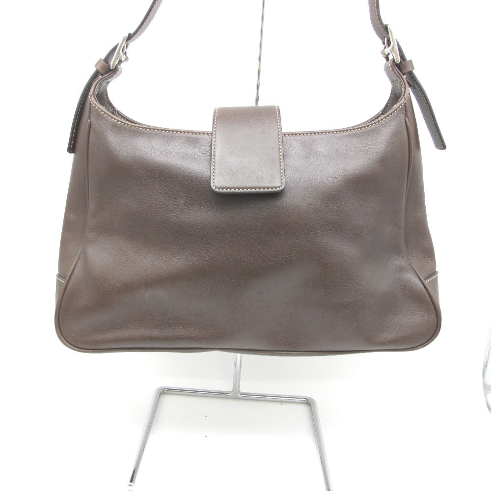 COACH コーチ ショルダーバッグ レザーバッグ ブラウン オールレザー レディース