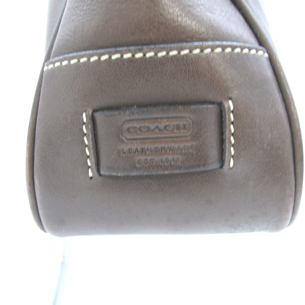 COACH コーチ ショルダーバッグ レザーバッグ ブラウン オールレザー レディース