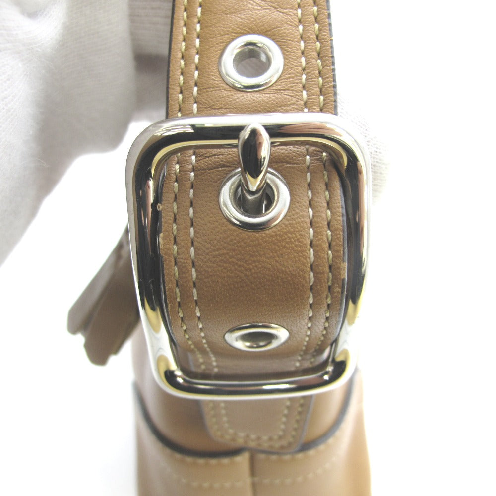 COACH コーチ ハンドバッグ レザーバッグ キャメル ブラウン レディース 8A64