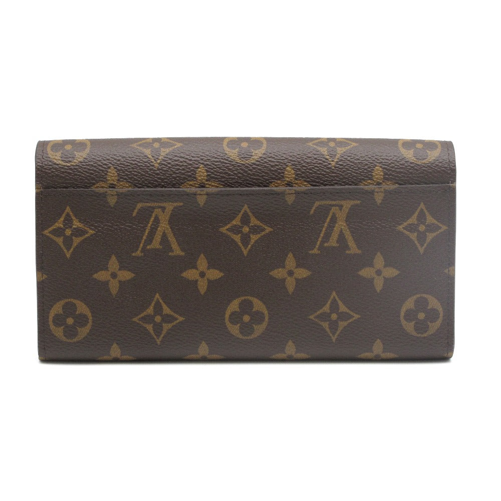 LOUIS VUITTON ルイ・ヴィトン ポルトフォイユ サラ モノグラム フューシャ M62234 長財布 PVC レザー ブラウン レディース 未使用品