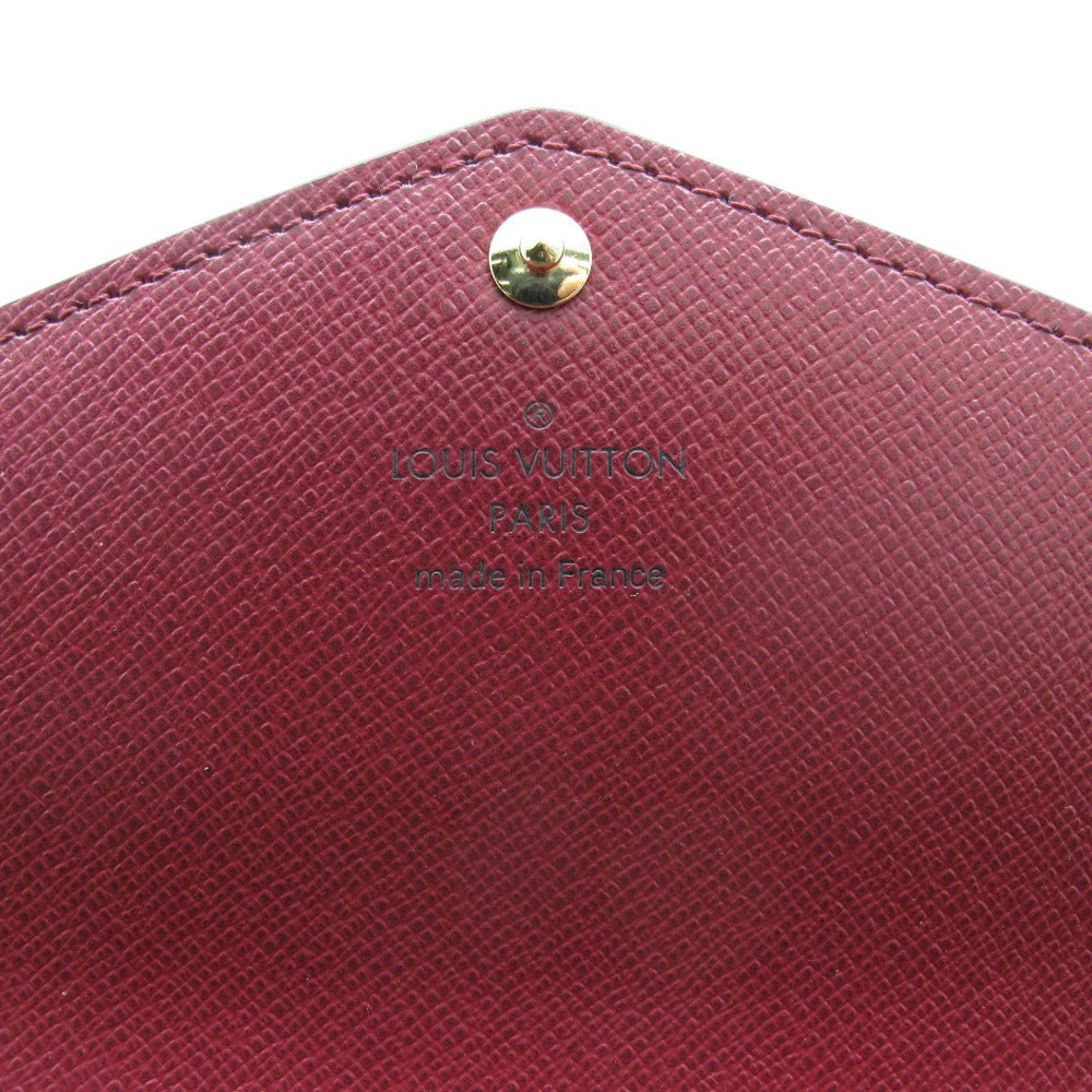 LOUIS VUITTON ルイ・ヴィトン ポルトフォイユ サラ モノグラム フューシャ M62234 長財布 PVC レザー ブラウン レディース 未使用品