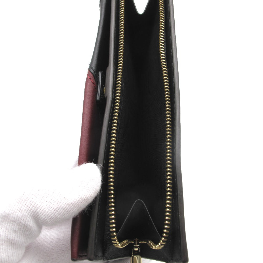 Furla フルラ 長財布 L字ファスナー 二つ折り長財布 赤系 マルチカラー