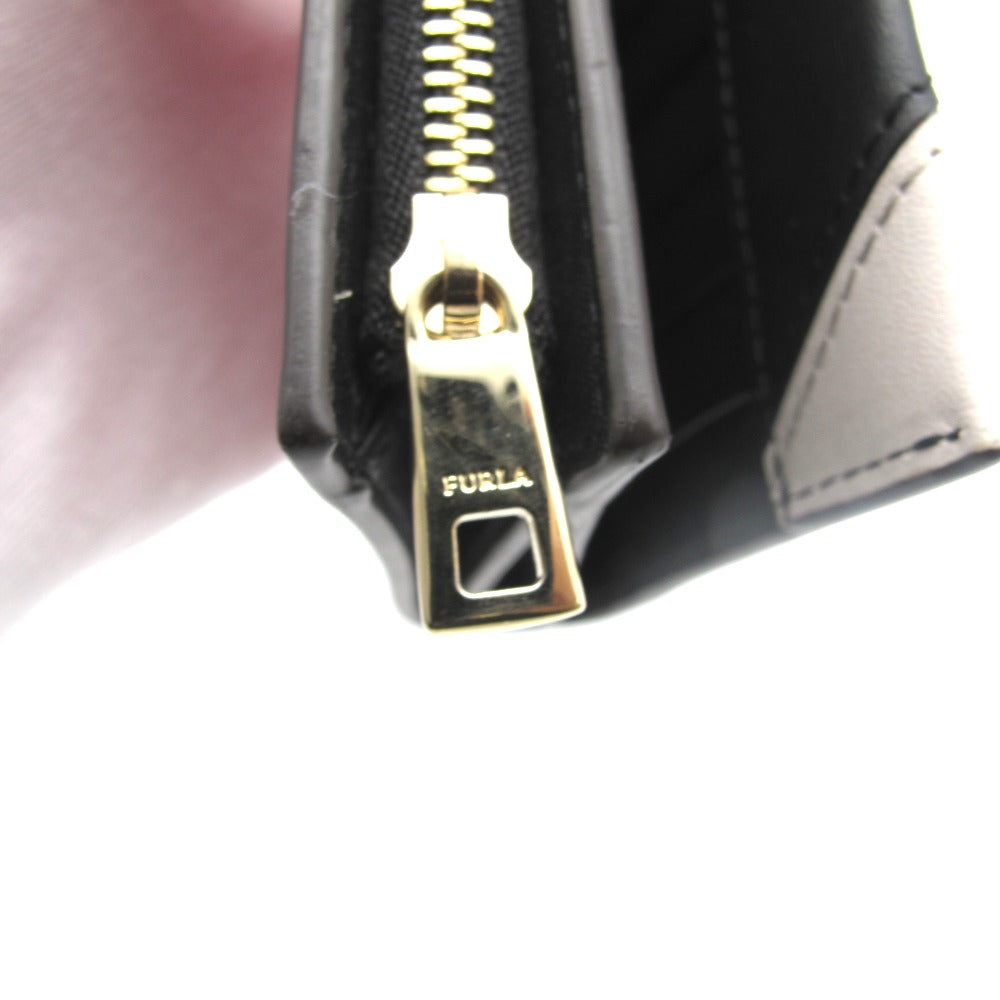 Furla フルラ 長財布 L字ファスナー 二つ折り長財布 赤系 マルチカラー