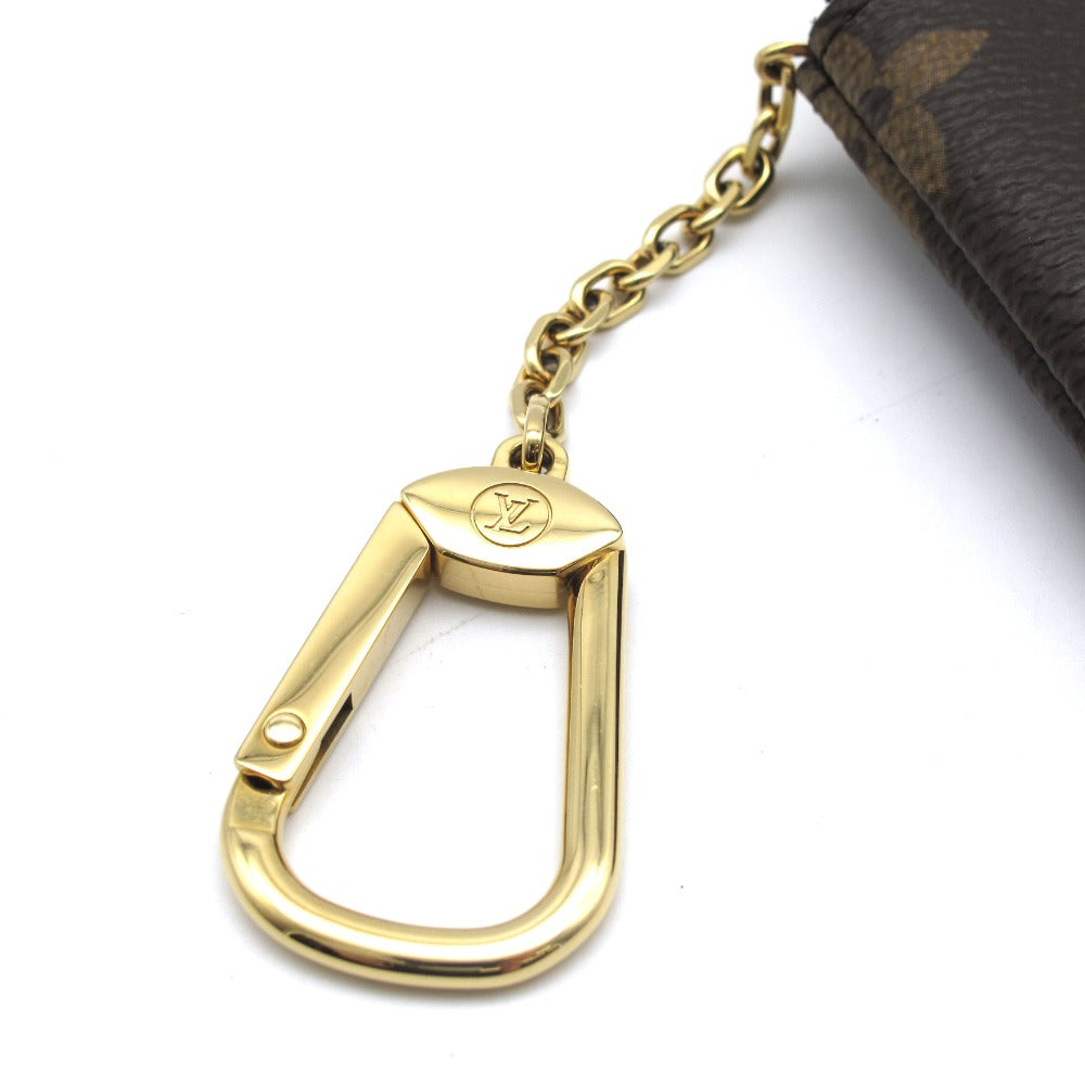 LOUIS VUITTON ルイ・ヴィトン ポシェット クレ モノグラム M62650 キーケース キーリング キーフック コインケース 小銭入れ 小物ケース PVC レザー ブラウン 未使用品