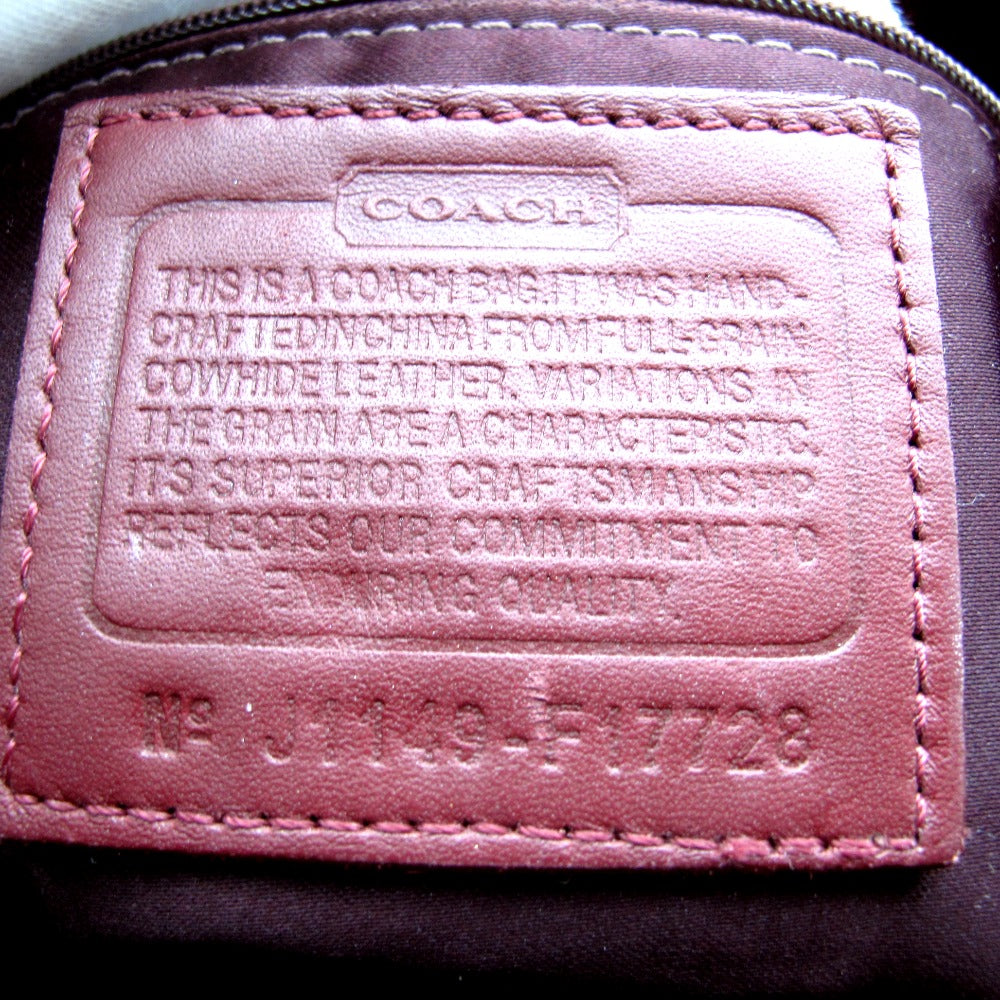 COACH コーチ ハンドバッグ 表ロゴ PVC エナメル ワインレッド レディース F17728