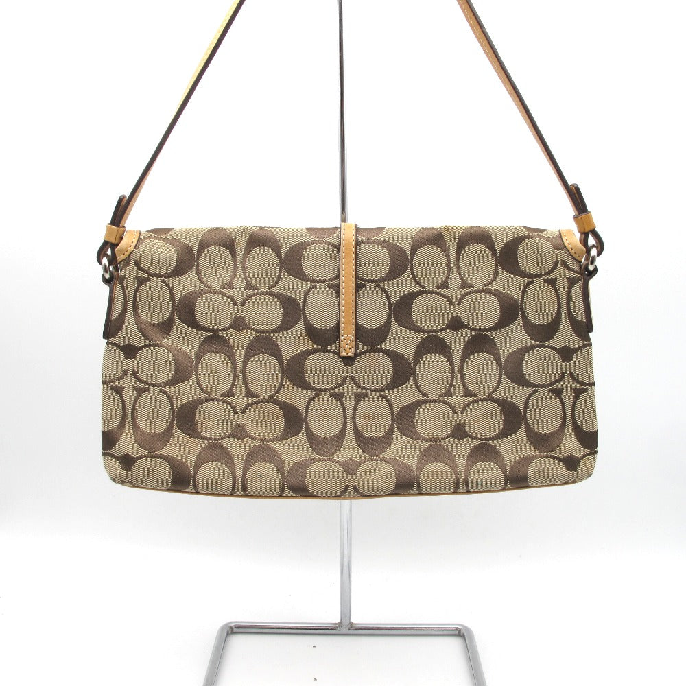 COACH コーチ ハンドバッグ シグネチャー ナイロン ベージュ レディース 6348