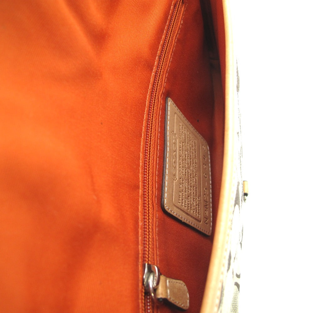 COACH コーチ ハンドバッグ シグネチャー ナイロン ベージュ レディース 6348
