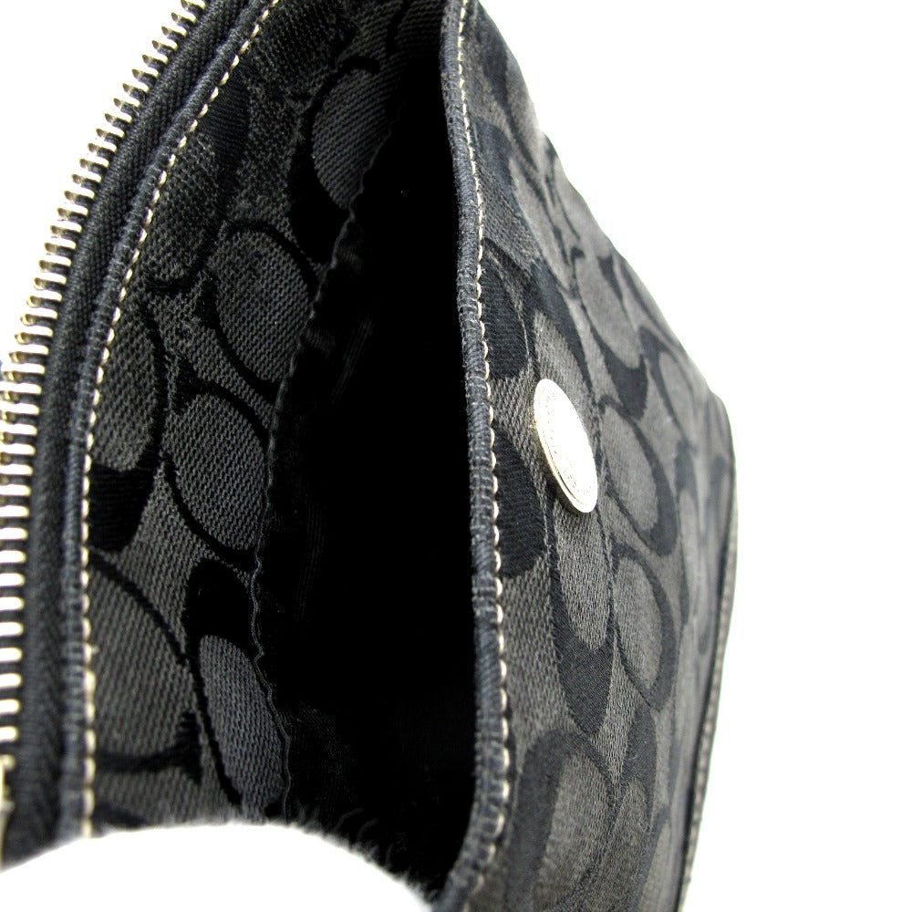 COACH コーチ ショルダーバッグ シグネチャー ブラック ナイロン レディース 10250