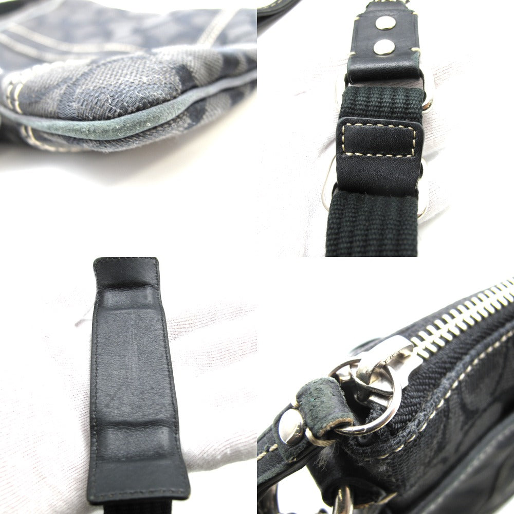 COACH コーチ ショルダーバッグ シグネチャー ブラック ナイロン レディース 10250