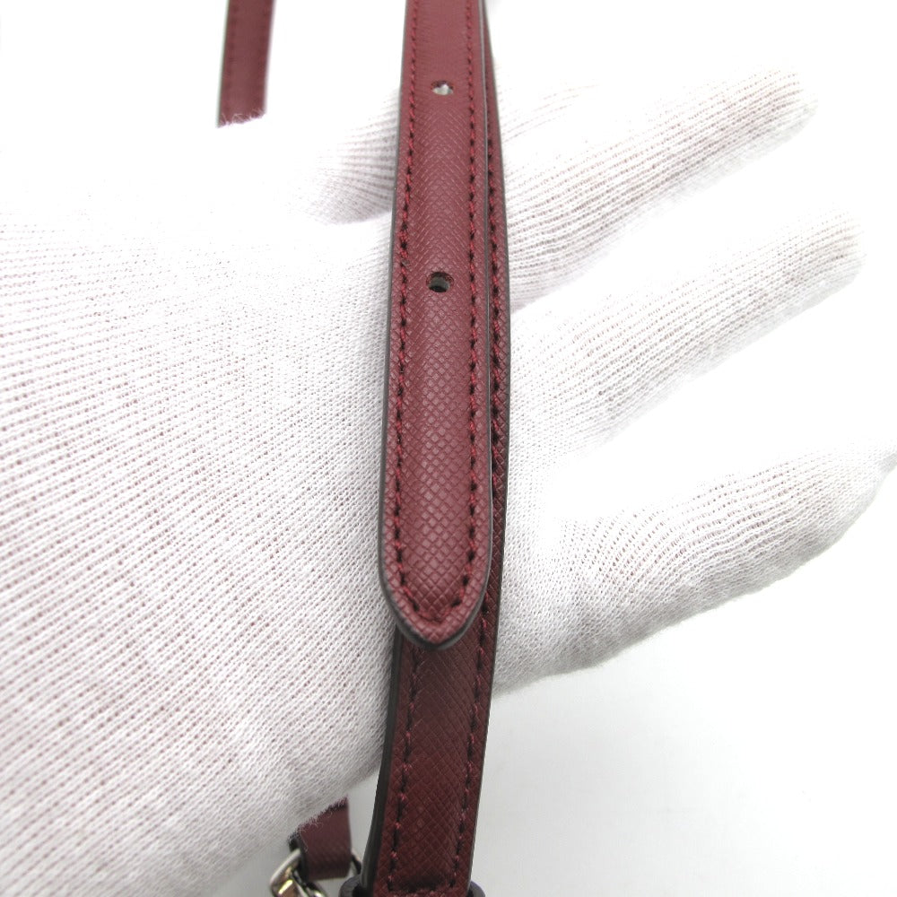 COACH コーチ ショルダーバッグ トートバッグ ハンドバッグ 2WAY 斜め掛け 正面ロゴ レザー ワインレッド レディース