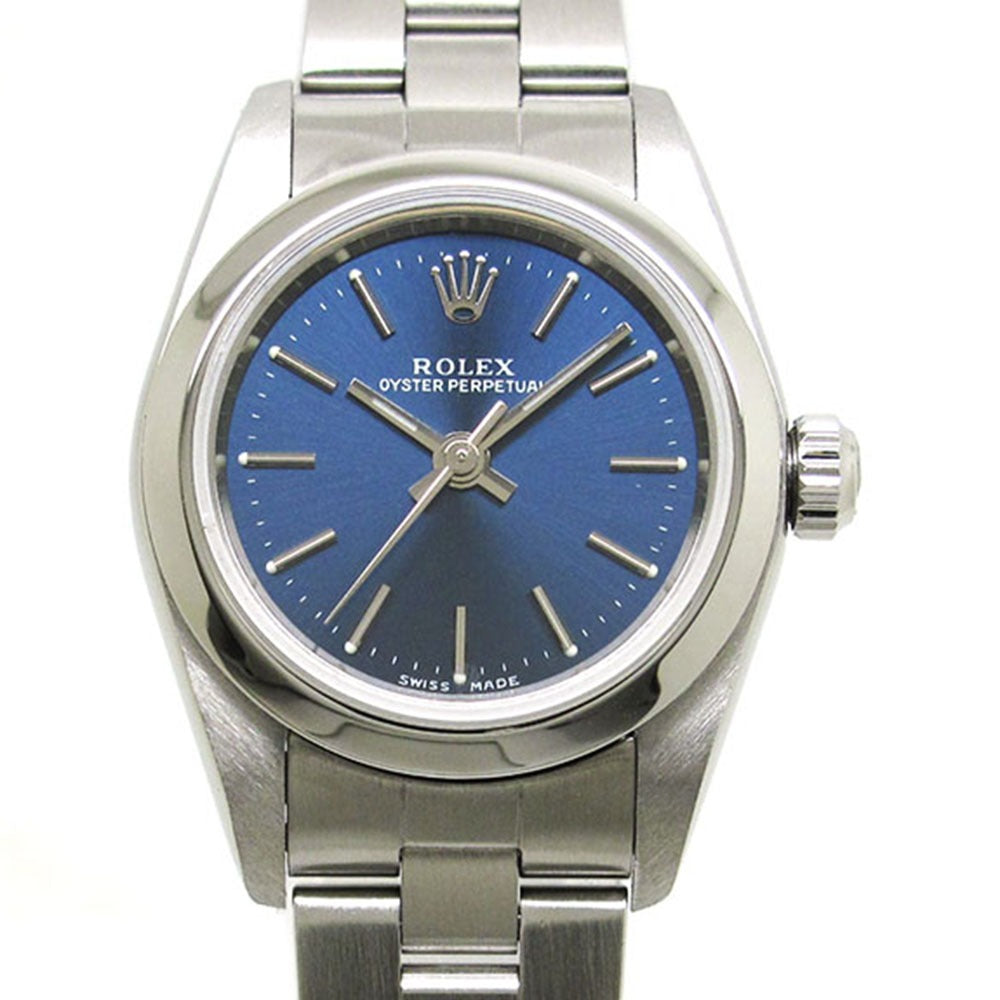 ROLEX ロレックス 腕時計 オイスター パーペチュアル Ref.76080 A番 ブルー文字盤 自動巻き OYSTER PERPETUAL