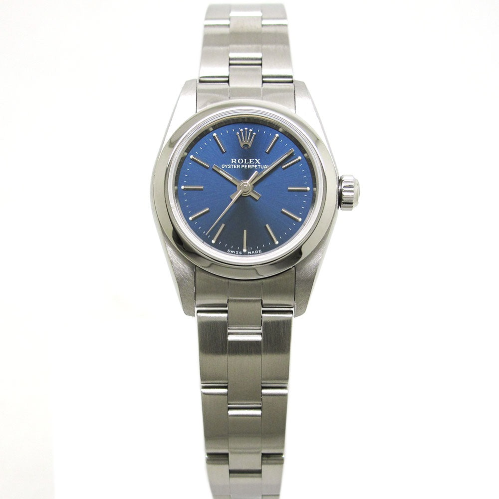 ROLEX ロレックス 腕時計 オイスター パーペチュアル Ref.76080 A番 ブルー文字盤 自動巻き OYSTER PERPETUAL