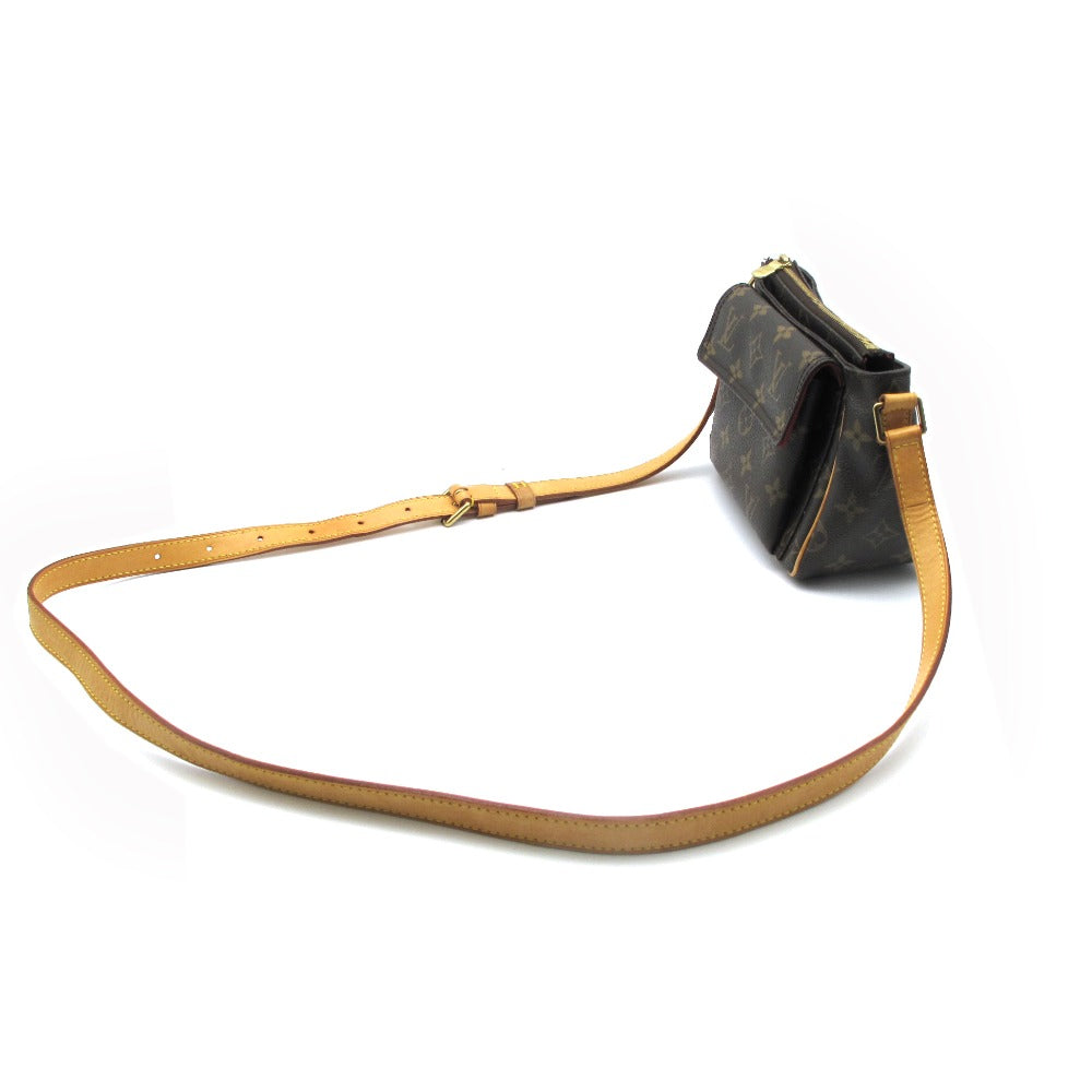 LOUIS VUITTON ルイ・ヴィトン ヴィバシテPM モノグラム M51165 ショルダーバッグ 斜め掛け クロスボディ ポシェット PVC レザー ブラウン レディース