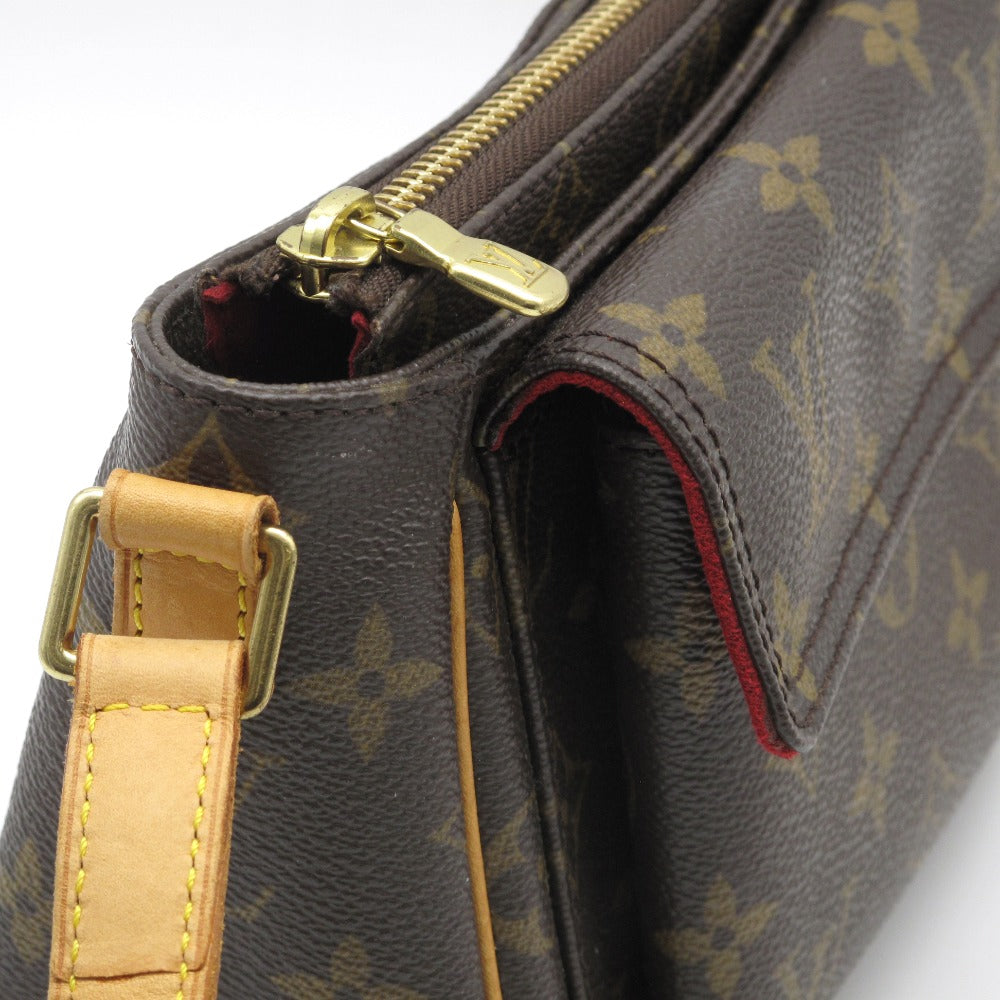 LOUIS VUITTON ルイ・ヴィトン ヴィバシテPM モノグラム M51165 ショルダーバッグ 斜め掛け クロスボディ ポシェット PVC レザー ブラウン レディース