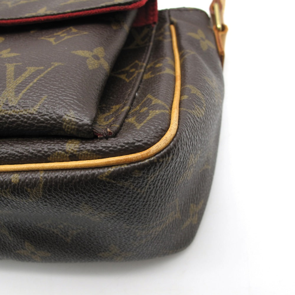 LOUIS VUITTON ルイ・ヴィトン ヴィバシテPM モノグラム M51165 ショルダーバッグ 斜め掛け クロスボディ ポシェット PVC レザー ブラウン レディース