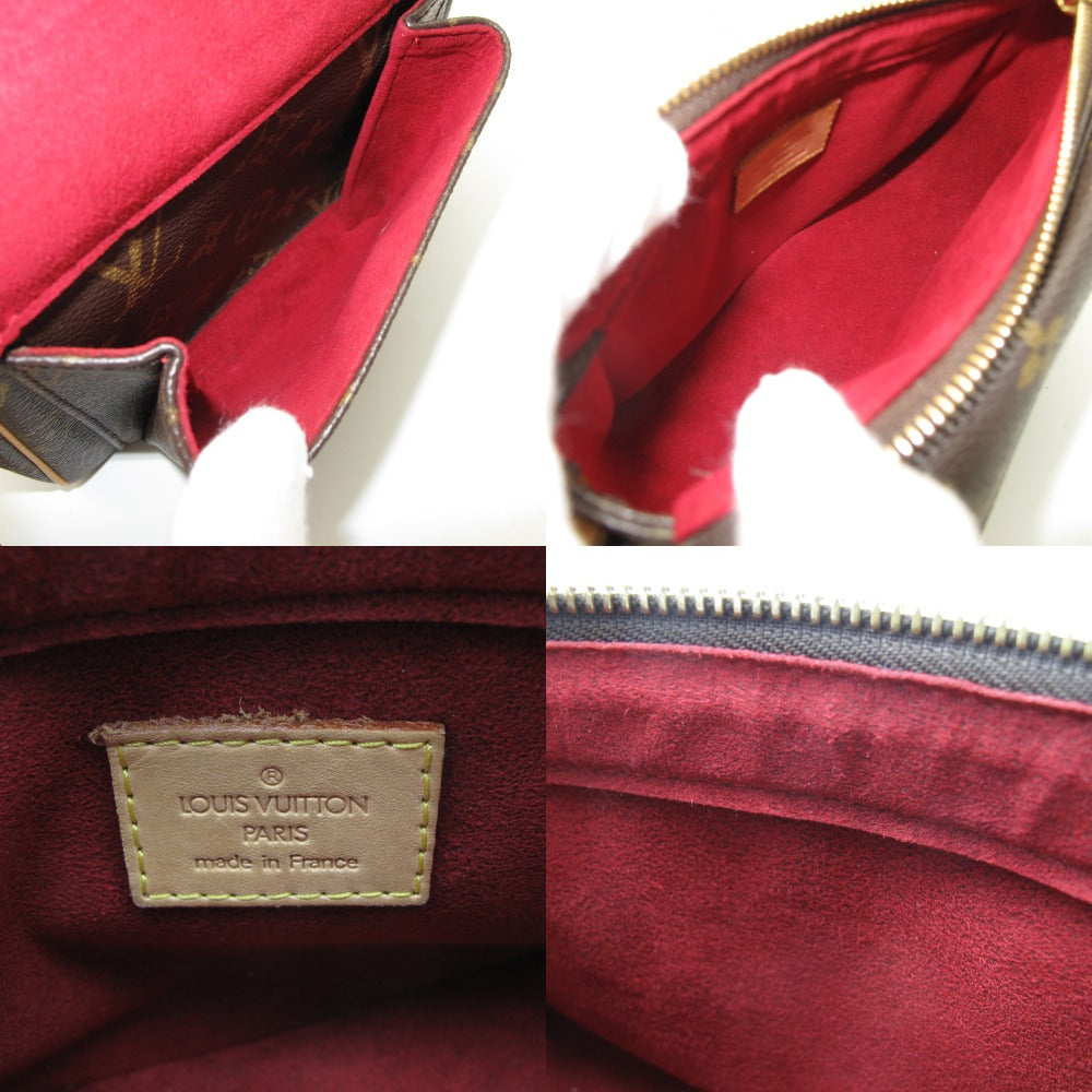 LOUIS VUITTON ルイ・ヴィトン ヴィバシテPM モノグラム M51165 ショルダーバッグ 斜め掛け クロスボディ ポシェット PVC レザー ブラウン レディース
