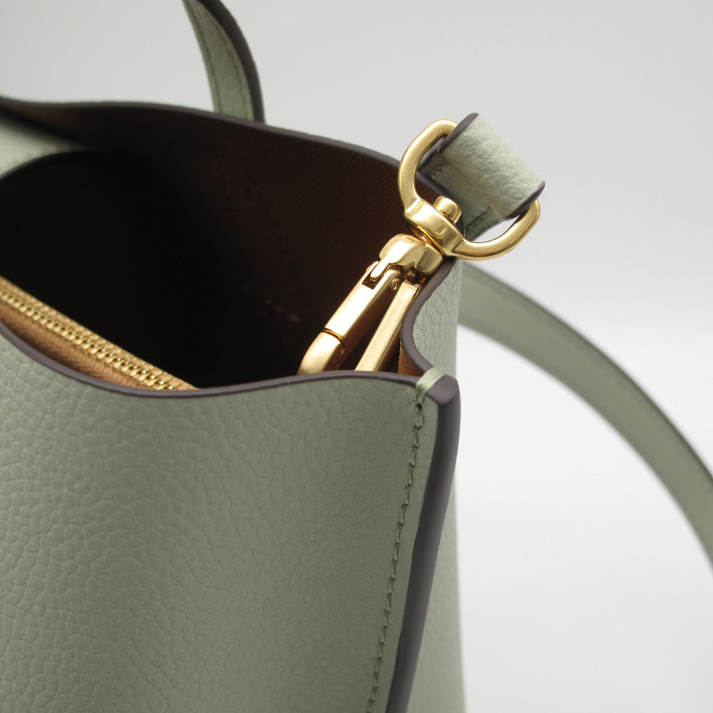 Tory Burch トリーバーチ ペリー スモール トリプルコンパートメント ピックステッチ トート 135877 2WAY ショルダーバッグ レザー ライトグリーン系 レディース 未使用品