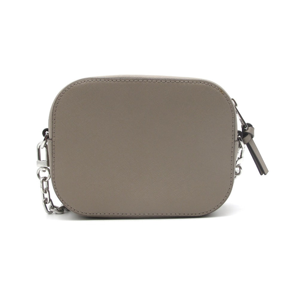 Tory Burch トリーバーチ チェーンショルダーバッグ カメラバッグ ポシェット 斜め掛け ロゴ エマーソン 52898 サフィアーノレザー グレージュ レディース 美品