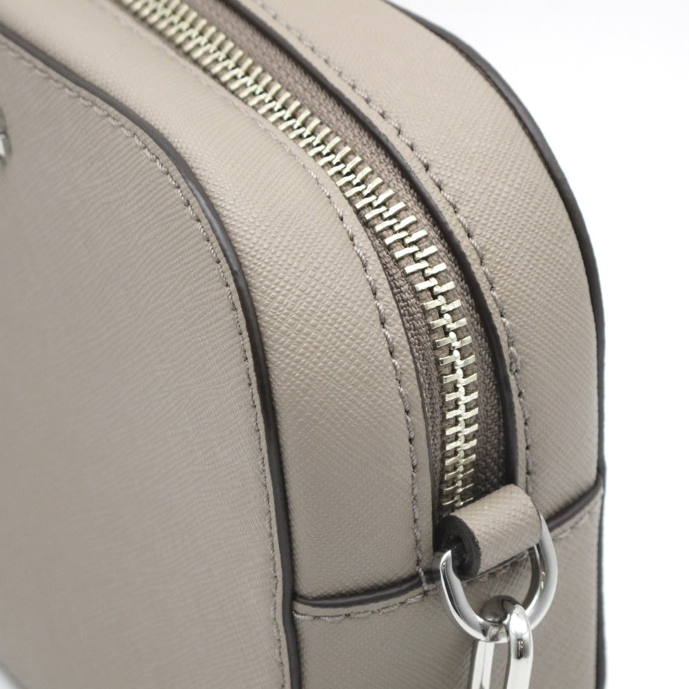 Tory Burch トリーバーチ チェーンショルダーバッグ カメラバッグ ポシェット 斜め掛け ロゴ エマーソン 52898 サフィアーノレザー グレージュ レディース 美品