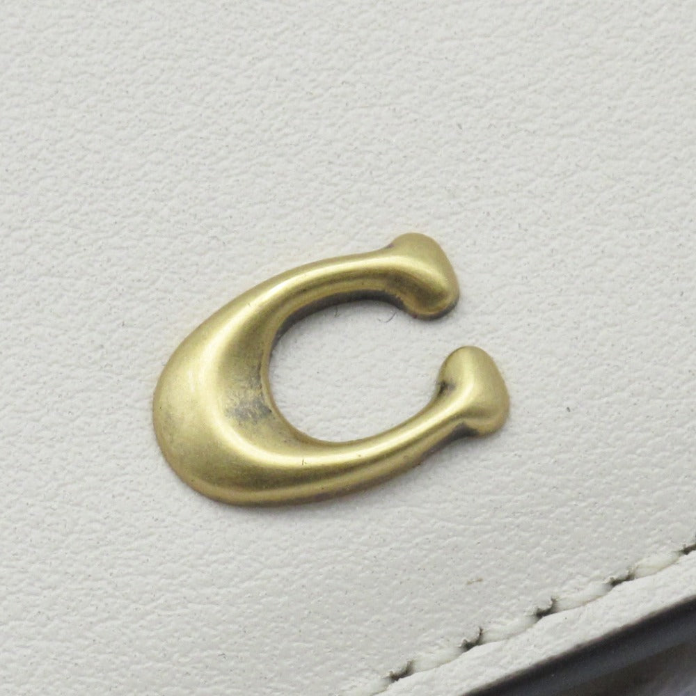 COACH コーチ フローラルプリント スリムカードケース C5359 名刺入れ 小銭入れ有り 二つ折り財布 ミニウォレット ベージュ レディース