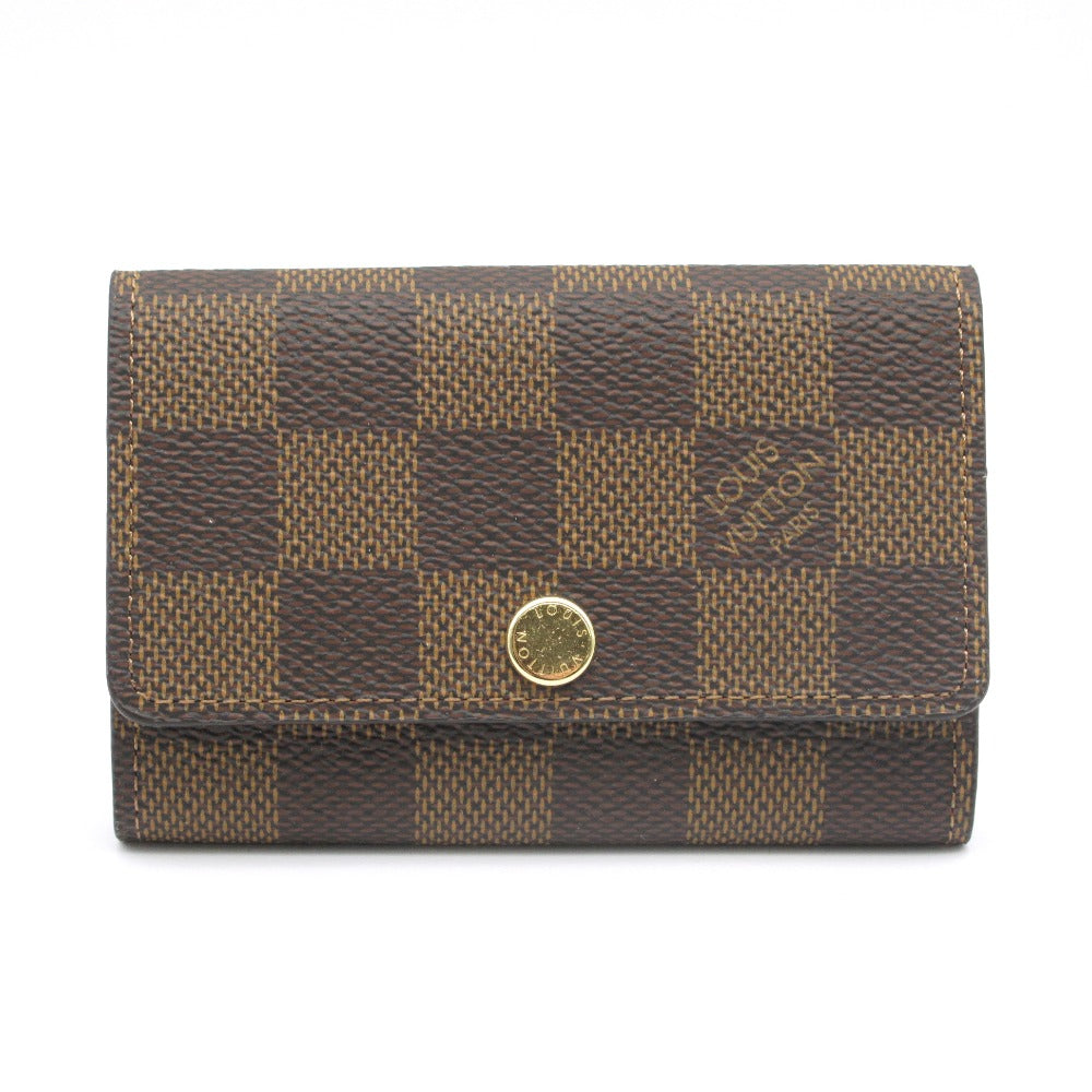 LOUIS VUITTON ルイ・ヴィトン ミュルティクレ6 ダミエ ブラウン N62630 6連 キーケース PVC レザー ユニセックス 未使用品