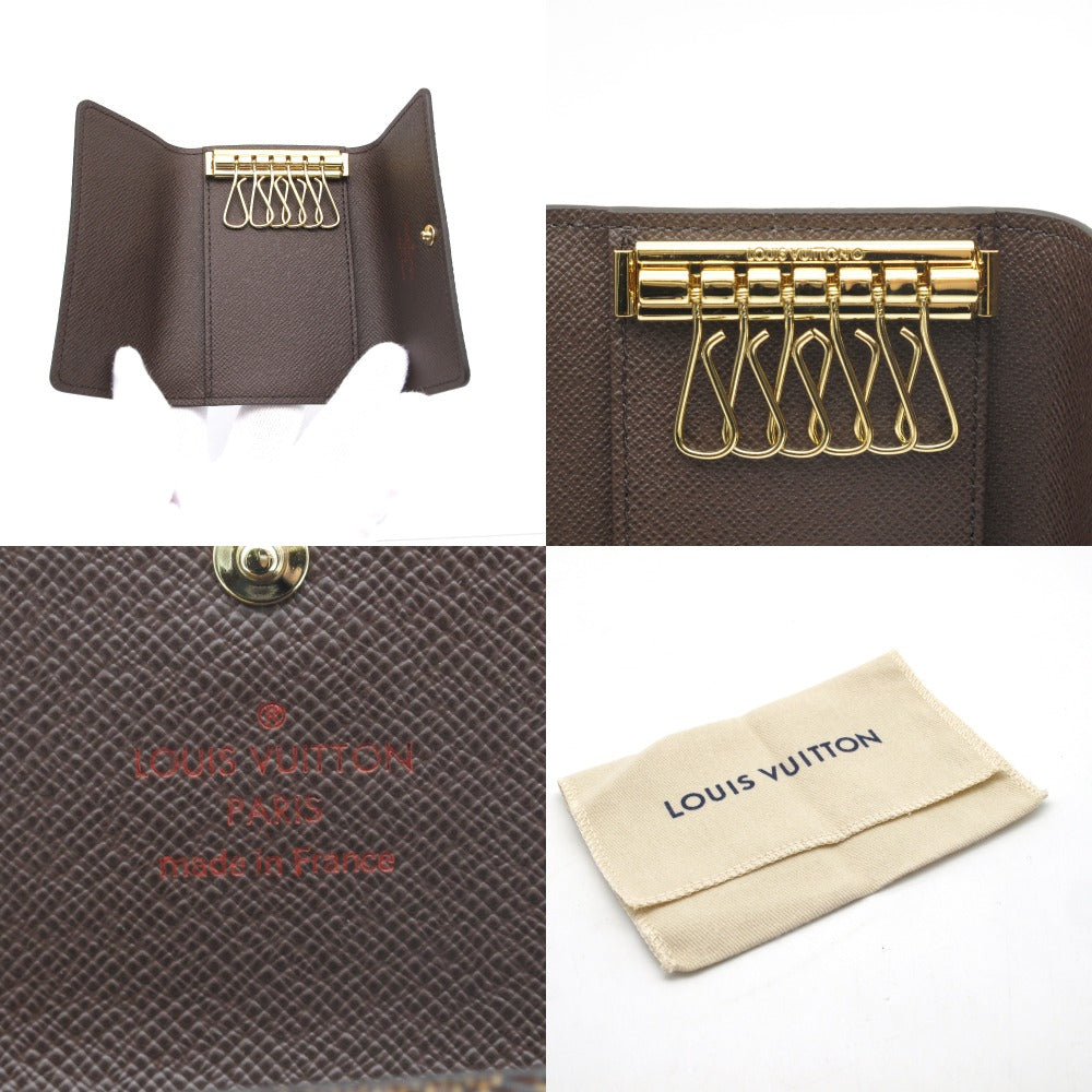 LOUIS VUITTON ルイ・ヴィトン ミュルティクレ6 ダミエ ブラウン N62630 6連 キーケース PVC レザー ユニセックス 未使用品